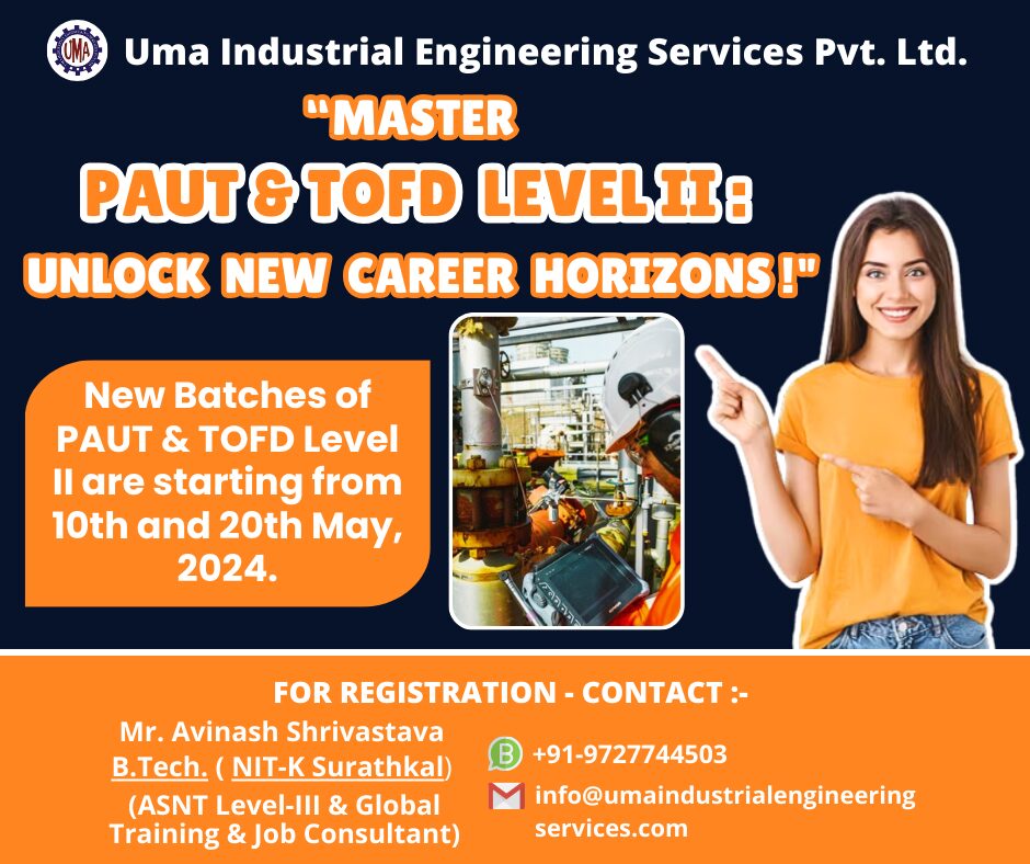 PAUT & TOFD Level 2 Course Schedule